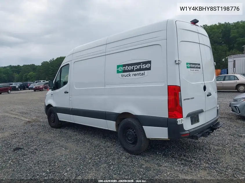 2025 Mercedes-Benz Sprinter 2500 Standard Roof 4-Cyl Diesel VIN: W1Y4KBHY8ST198776 Lot: 45293099