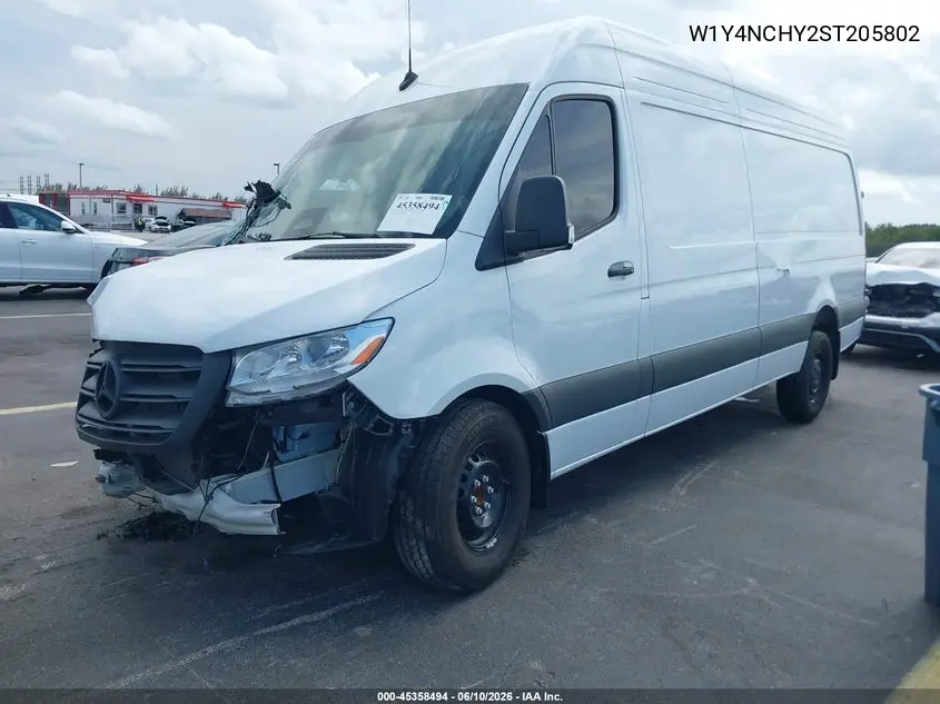 2025 Mercedes-Benz Sprinter 2500 High Roof 4-Cyl Diesel Ho VIN: W1Y4NCHY2ST205802 Lot: 45358494