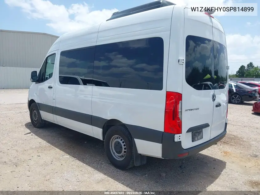 2025 Mercedes-Benz Sprinter 2500 Standard Roof 4-Cyl Diesel VIN: W1Z4KFHY0SP814899 Lot: 45457403