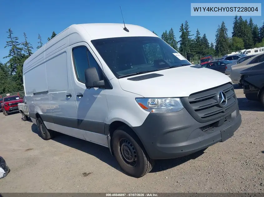 2025 Mercedes-Benz Sprinter 2500 High Roof 4-Cyl Diesel VIN: W1Y4KCHY0ST228004 Lot: 45546897
