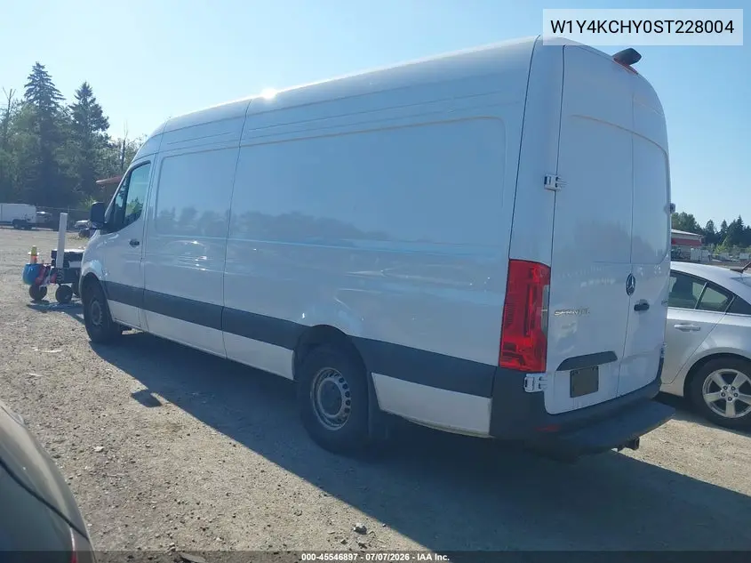 2025 Mercedes-Benz Sprinter 2500 High Roof 4-Cyl Diesel VIN: W1Y4KCHY0ST228004 Lot: 45546897