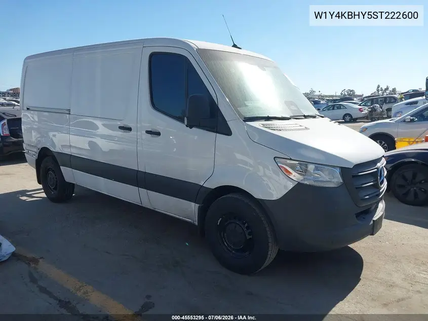 2025 Mercedes-Benz Sprinter 2500 Standard Roof 4-Cyl Diesel VIN: W1Y4KBHY5ST222600 Lot: 45553295