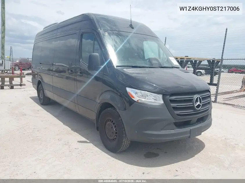 2025 Mercedes-Benz Sprinter 2500 High Roof 4-Cyl Diesel VIN: W1Z4KGHY0ST217006 Lot: 45564085