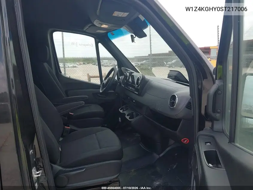2025 Mercedes-Benz Sprinter 2500 High Roof 4-Cyl Diesel VIN: W1Z4KGHY0ST217006 Lot: 45564085