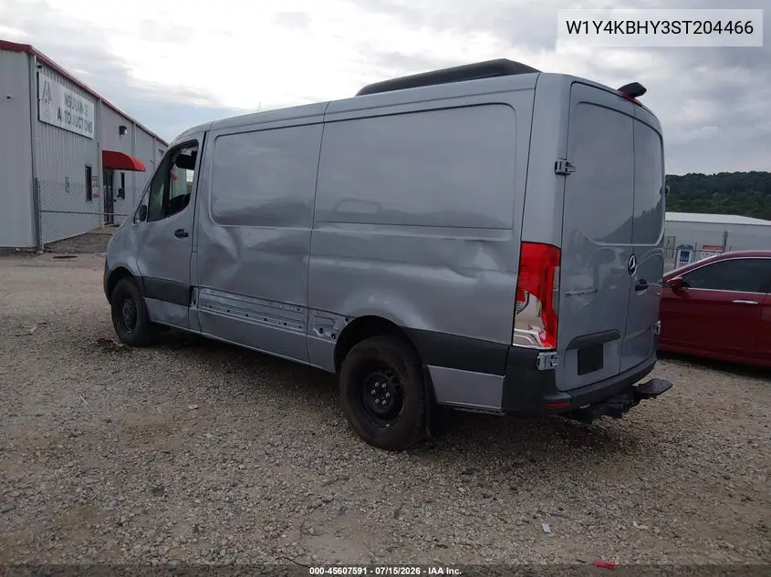 2025 Mercedes-Benz Sprinter 2500 Standard Roof 4-Cyl Diesel VIN: W1Y4KBHY3ST204466 Lot: 45607591