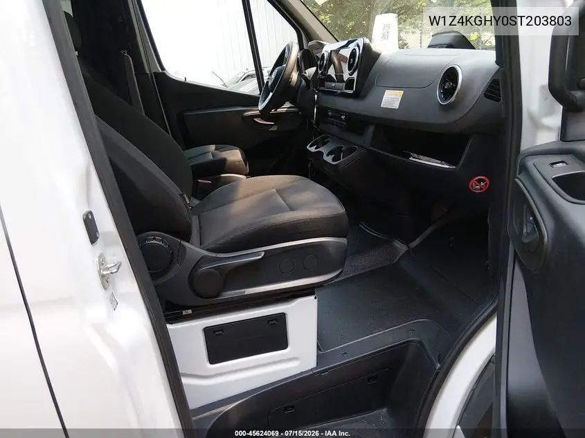 2025 Mercedes-Benz Sprinter 2500 High Roof 4-Cyl Diesel VIN: W1Z4KGHY0ST203803 Lot: 45624069