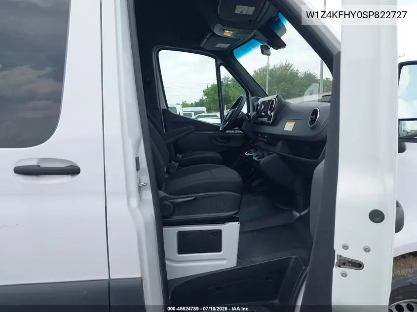 2025 Mercedes-Benz Sprinter 2500 Standard Roof 4-Cyl Diesel VIN: W1Z4KFHY0SP822727 Lot: 45624789