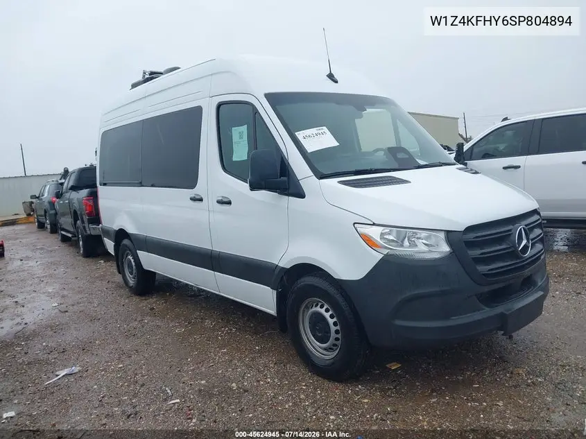 2025 Mercedes-Benz Sprinter 2500 Standard Roof 4-Cyl Diesel VIN: W1Z4KFHY6SP804894 Lot: 45624945