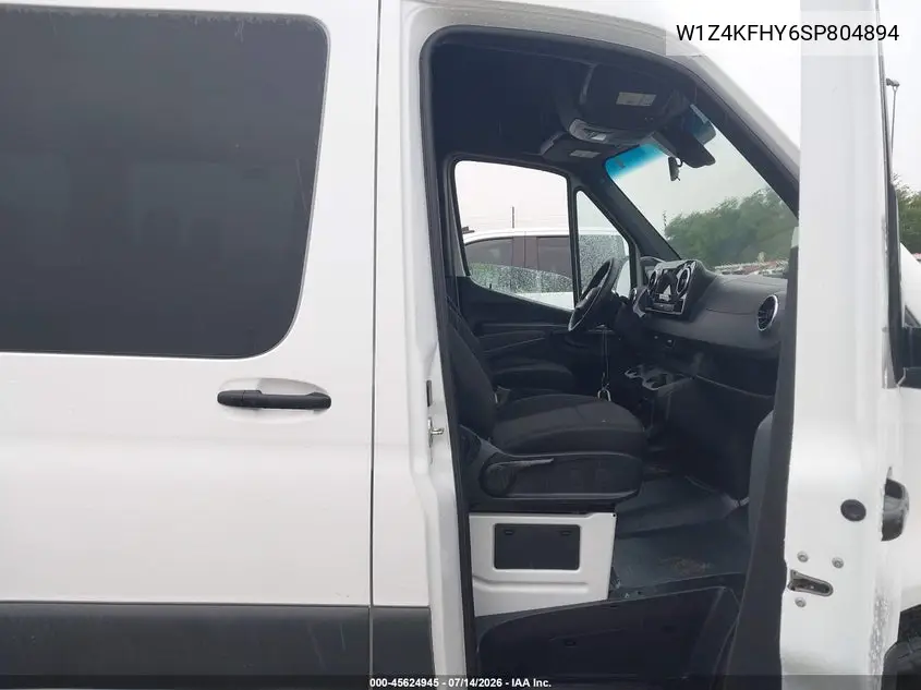 2025 Mercedes-Benz Sprinter 2500 Standard Roof 4-Cyl Diesel VIN: W1Z4KFHY6SP804894 Lot: 45624945
