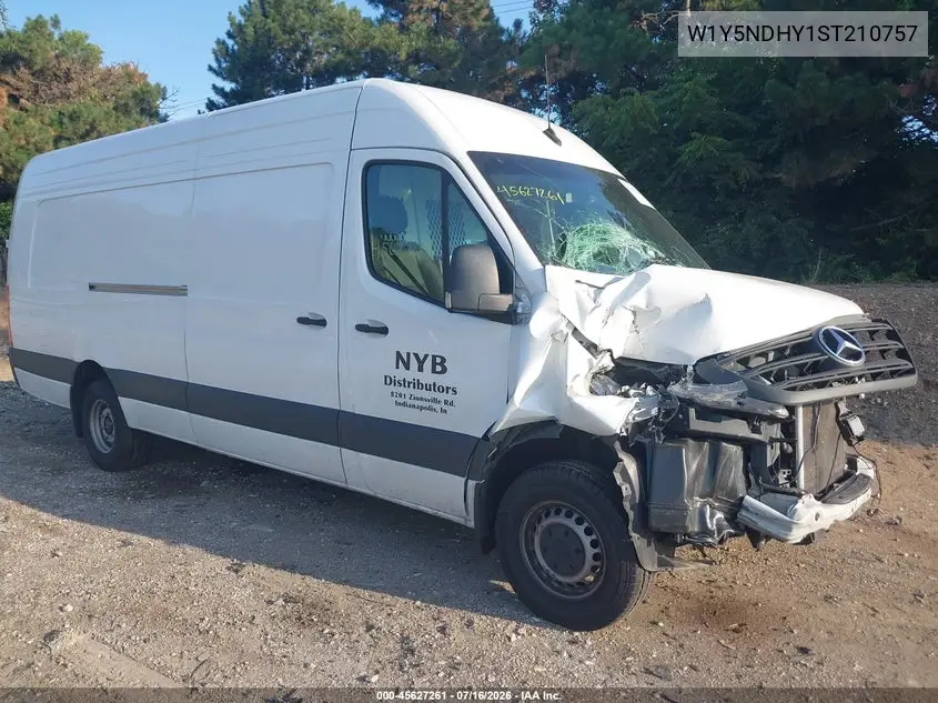 2025 Mercedes-Benz Sprinter 3500 High Roof 4-Cyl Diesel Ho VIN: W1Y5NDHY1ST210757 Lot: 45627261