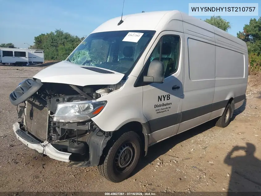 2025 Mercedes-Benz Sprinter 3500 High Roof 4-Cyl Diesel Ho VIN: W1Y5NDHY1ST210757 Lot: 45627261