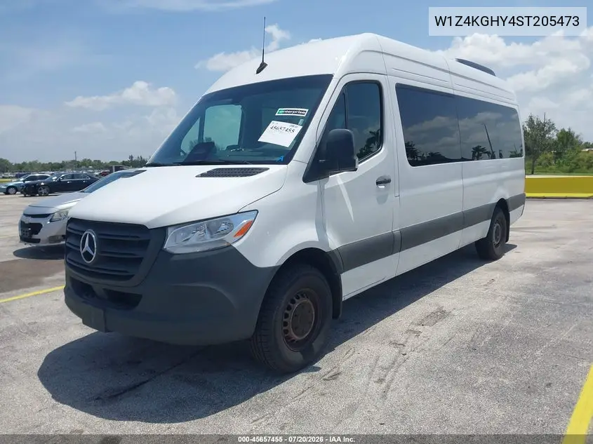2025 Mercedes-Benz Sprinter 2500 High Roof 4-Cyl Diesel VIN: W1Z4KGHY4ST205473 Lot: 45657455