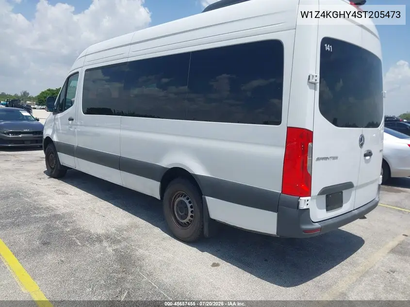 2025 Mercedes-Benz Sprinter 2500 High Roof 4-Cyl Diesel VIN: W1Z4KGHY4ST205473 Lot: 45657455