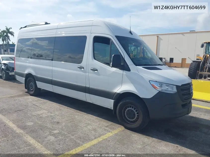 2026 Mercedes-Benz Sprinter 2500 High Roof 4-Cyl Diesel VIN: W1Z4KGHY7TT604699 Lot: 45472791