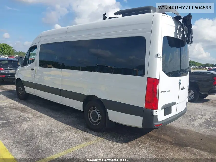 2026 Mercedes-Benz Sprinter 2500 High Roof 4-Cyl Diesel VIN: W1Z4KGHY7TT604699 Lot: 45472791