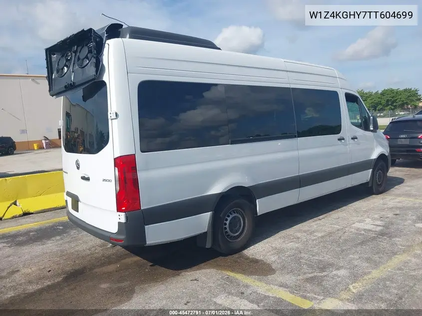 2026 Mercedes-Benz Sprinter 2500 High Roof 4-Cyl Diesel VIN: W1Z4KGHY7TT604699 Lot: 45472791