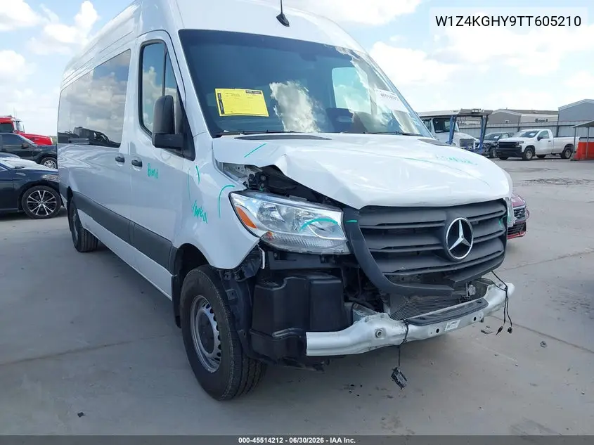 2026 Mercedes-Benz Sprinter 2500 High Roof 4-Cyl Diesel VIN: W1Z4KGHY9TT605210 Lot: 45514212
