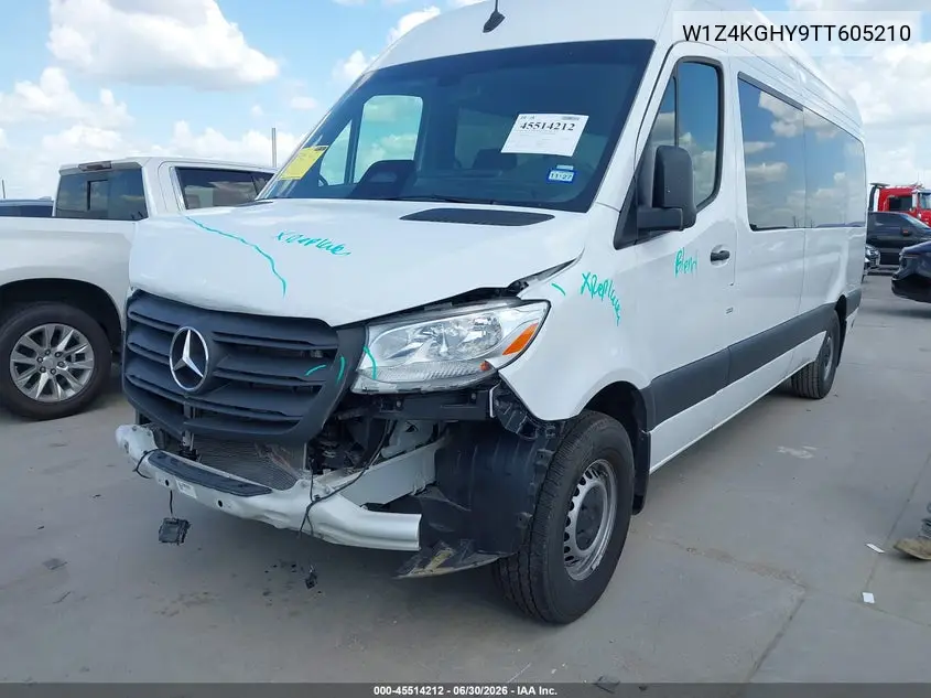 2026 Mercedes-Benz Sprinter 2500 High Roof 4-Cyl Diesel VIN: W1Z4KGHY9TT605210 Lot: 45514212