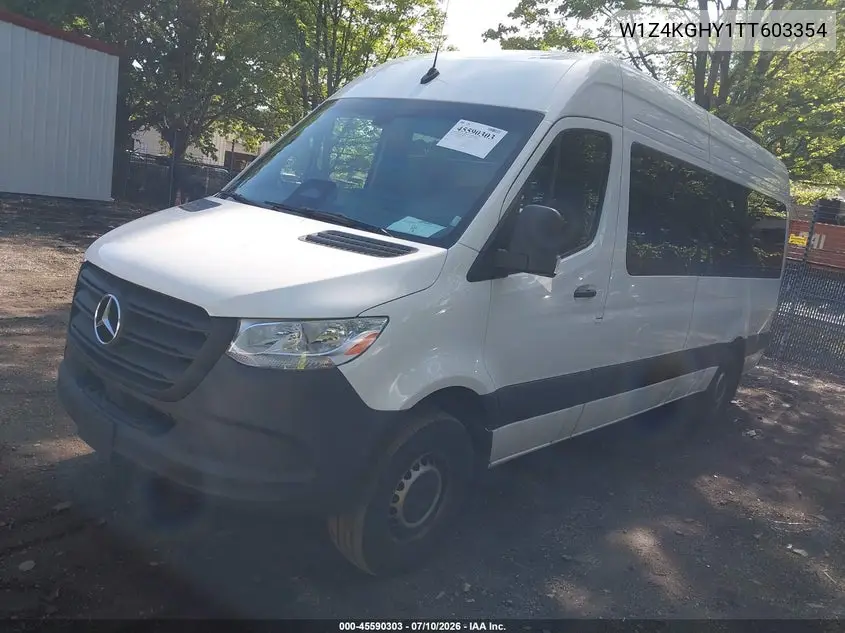 2026 Mercedes-Benz Sprinter 2500 High Roof 4-Cyl Diesel VIN: W1Z4KGHY1TT603354 Lot: 45590303