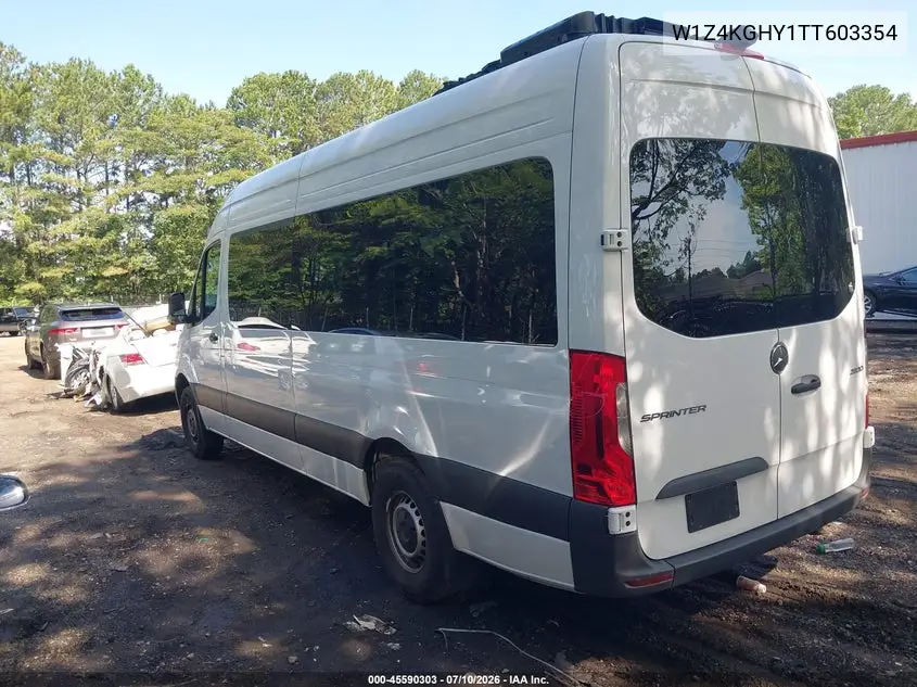 2026 Mercedes-Benz Sprinter 2500 High Roof 4-Cyl Diesel VIN: W1Z4KGHY1TT603354 Lot: 45590303