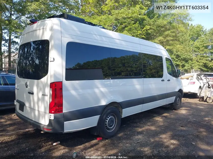 2026 Mercedes-Benz Sprinter 2500 High Roof 4-Cyl Diesel VIN: W1Z4KGHY1TT603354 Lot: 45590303