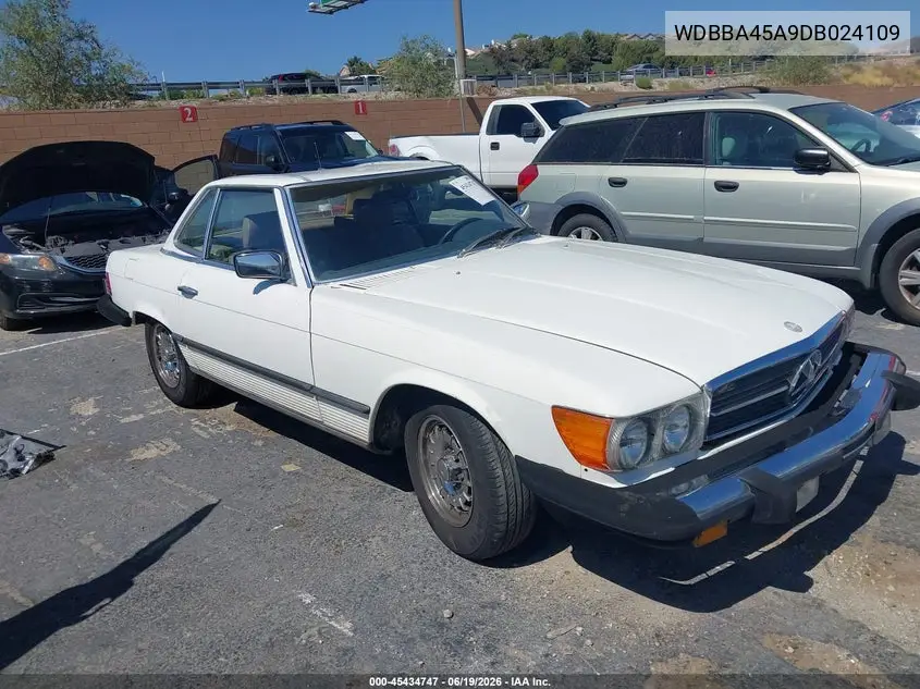 1983 Mercedes-Benz 380 Sl VIN: WDBBA45A9DB024109 Lot: 45434747