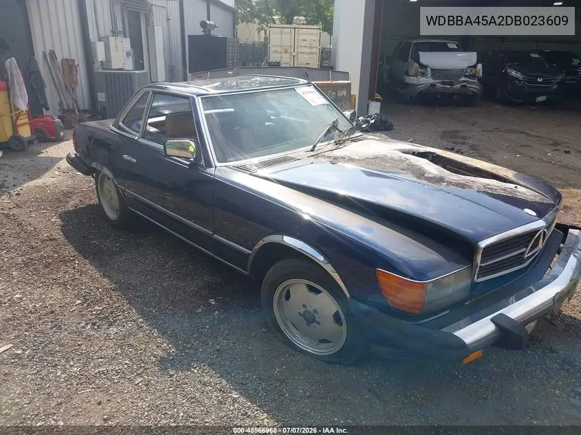 1983 Mercedes-Benz 380 Sl VIN: WDBBA45A2DB023609 Lot: 45566968