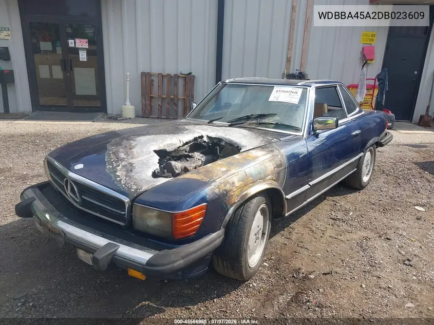 1983 Mercedes-Benz 380 Sl VIN: WDBBA45A2DB023609 Lot: 45566968