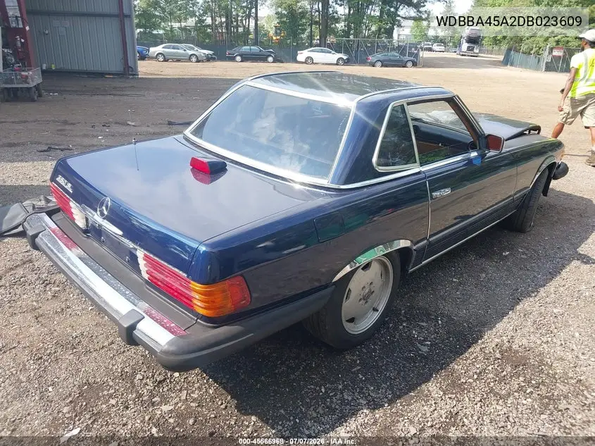 1983 Mercedes-Benz 380 Sl VIN: WDBBA45A2DB023609 Lot: 45566968