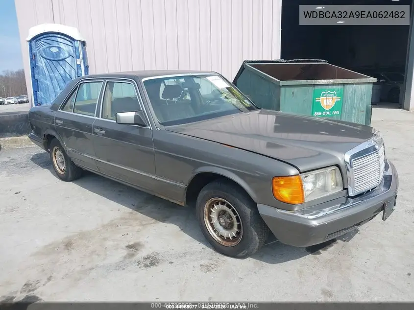 1984 Mercedes-Benz 380 Se VIN: WDBCA32A9EA062482 Lot: 44969077
