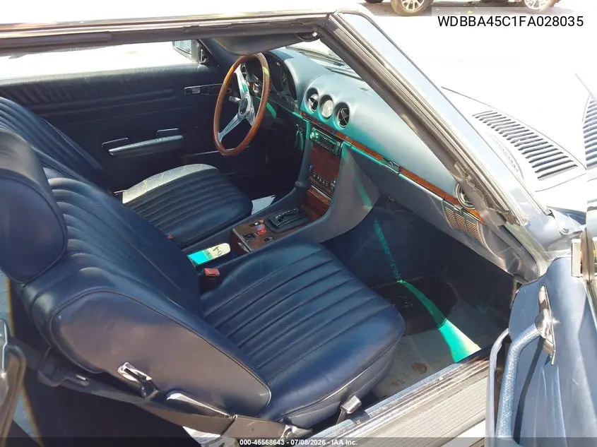 1985 Mercedes-Benz 380 Sl VIN: WDBBA45C1FA028035 Lot: 45568643