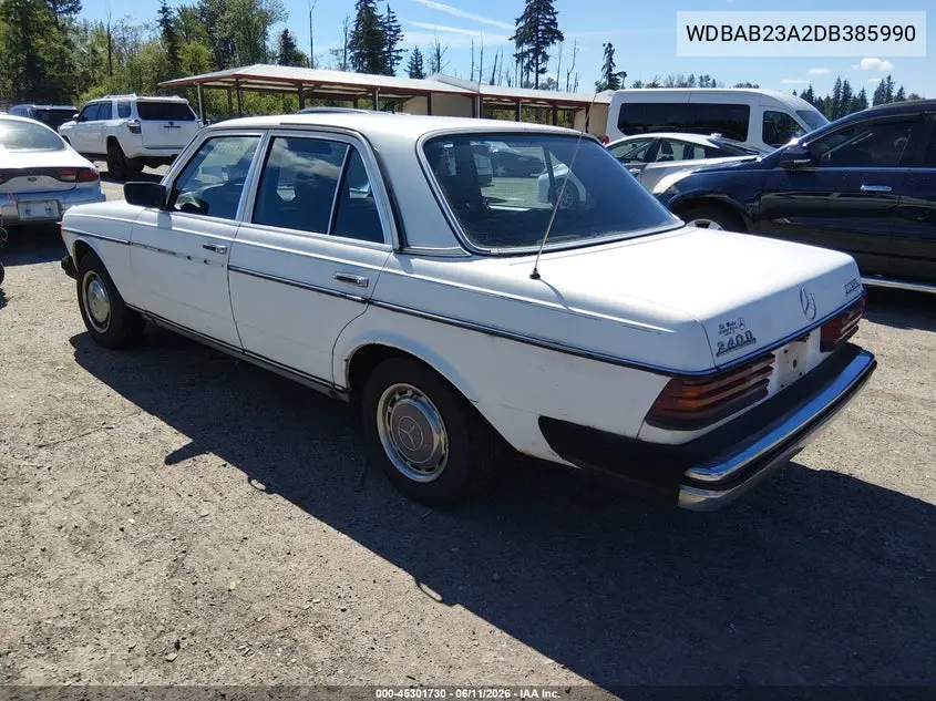 1983 Mercedes-Benz 240 D VIN: WDBAB23A2DB385990 Lot: 45301730