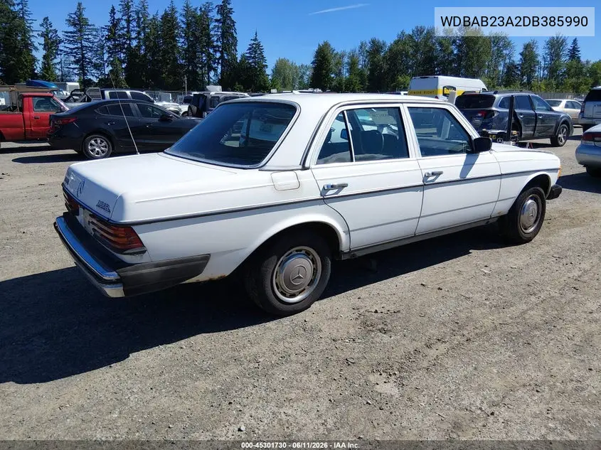 1983 Mercedes-Benz 240 D VIN: WDBAB23A2DB385990 Lot: 45301730