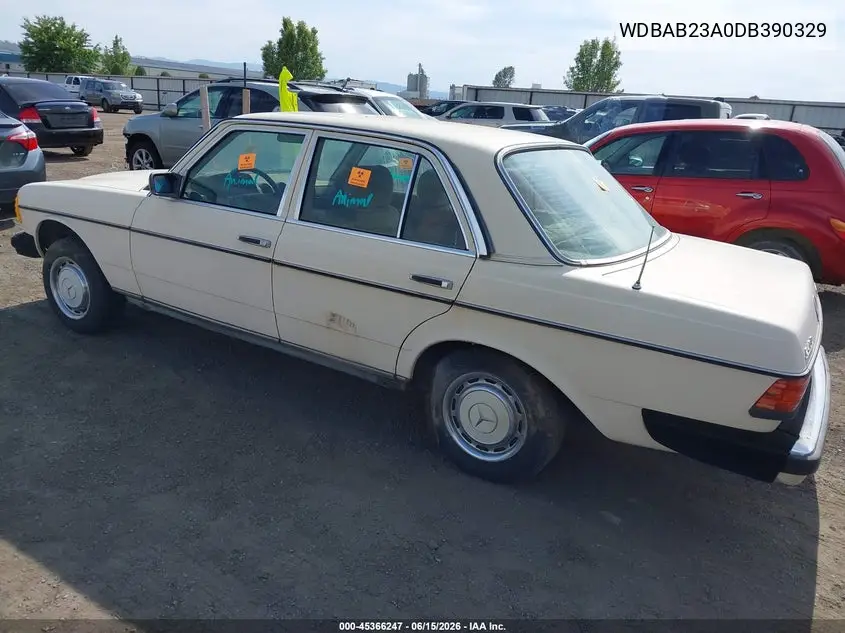 1983 Mercedes-Benz 240 D VIN: WDBAB23A0DB390329 Lot: 45366247