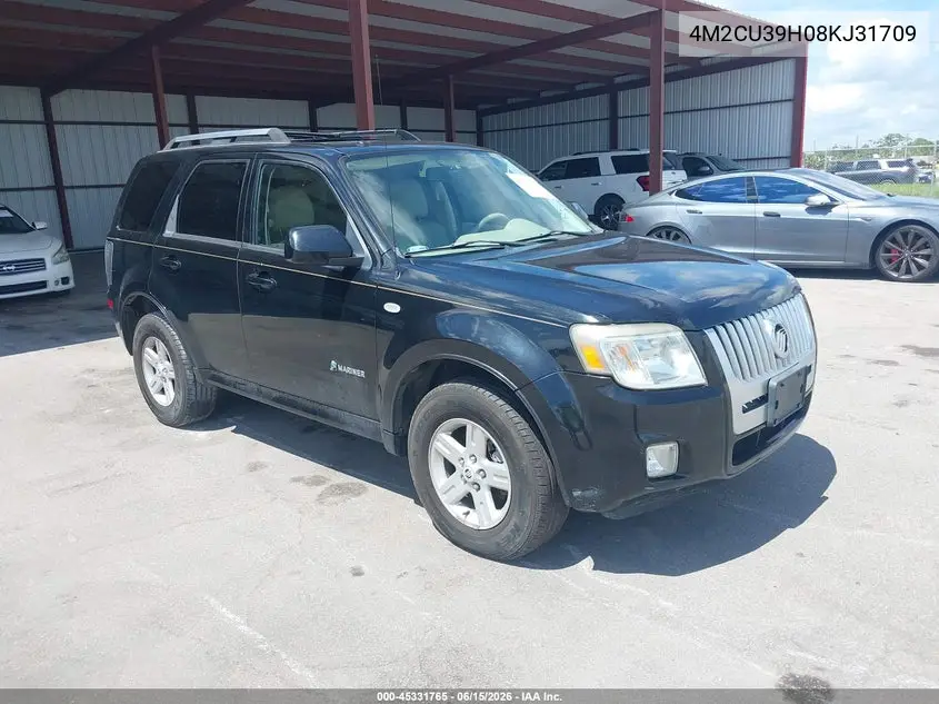 2008 Mercury Mariner Hybrid VIN: 4M2CU39H08KJ31709 Lot: 45331765