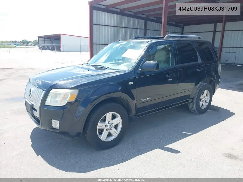 2008 Mercury Mariner Hybrid VIN: 4M2CU39H08KJ31709 Lot: 45331765