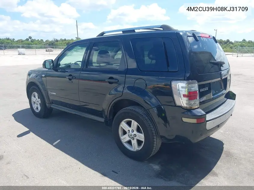 2008 Mercury Mariner Hybrid VIN: 4M2CU39H08KJ31709 Lot: 45331765