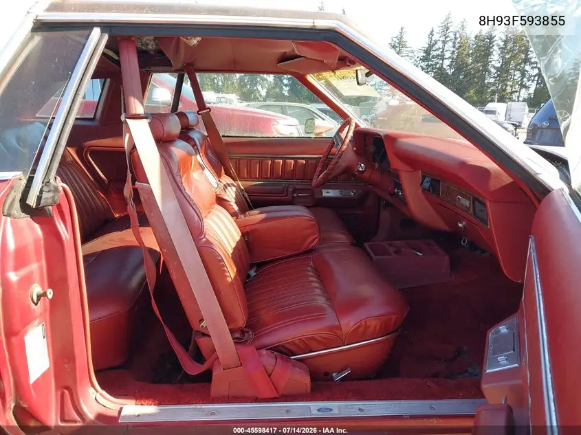 1978 Mercury Cougar VIN: 8H93F593855 Lot: 45598417