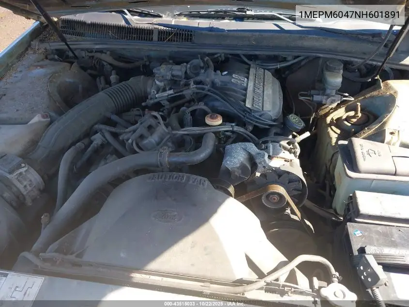 1992 Mercury Cougar Ls VIN: 1MEPM6047NH601891 Lot: 43515033