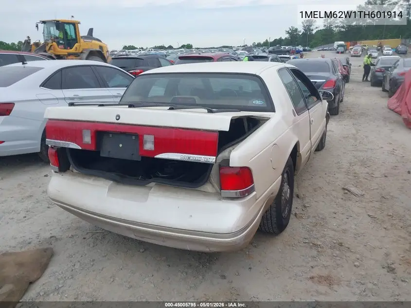 1996 Mercury Cougar Xr7 VIN: 1MELM62W1TH601914 Lot: 45005795