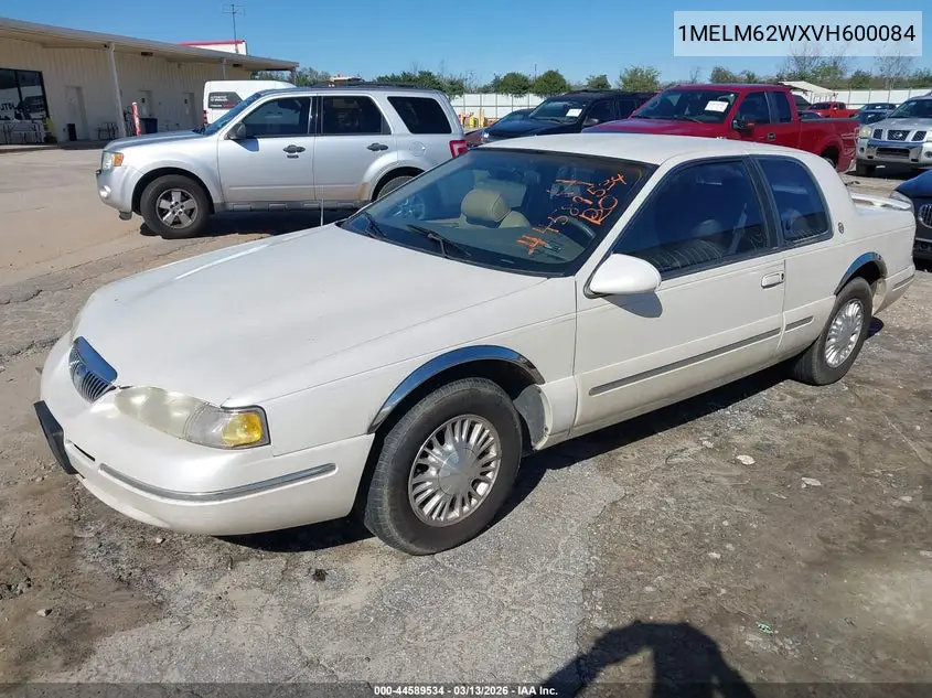 1997 Mercury Cougar Xr7 VIN: 1MELM62WXVH600084 Lot: 44589534
