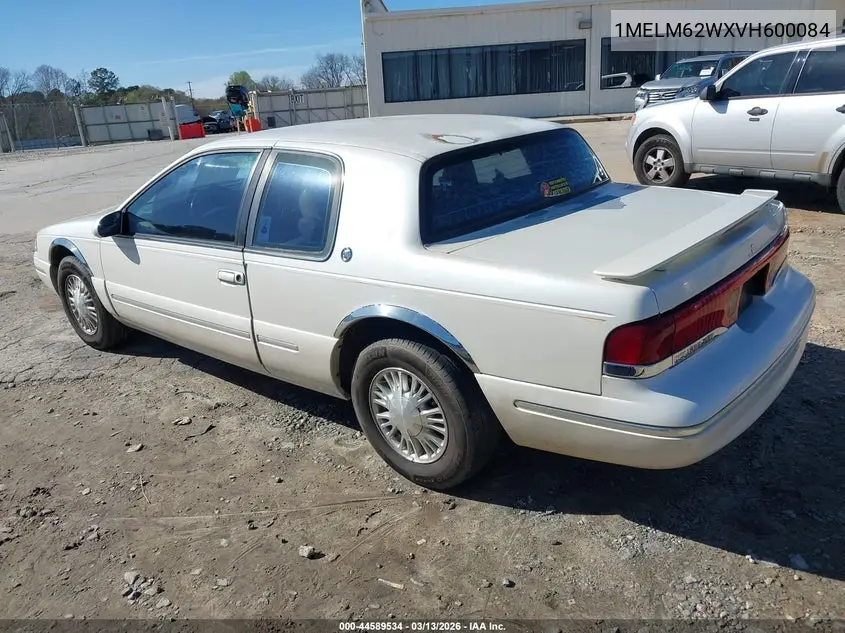 1997 Mercury Cougar Xr7 VIN: 1MELM62WXVH600084 Lot: 44589534