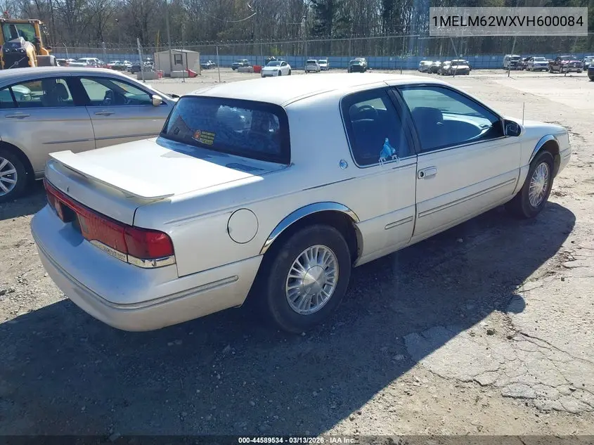 1997 Mercury Cougar Xr7 VIN: 1MELM62WXVH600084 Lot: 44589534