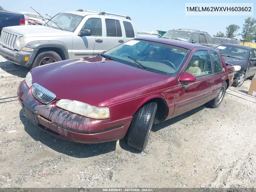 1997 Mercury Cougar Xr7 VIN: 1MELM62WXVH603602 Lot: 44939391