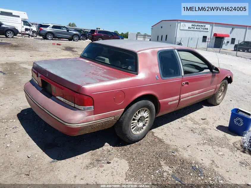 1997 Mercury Cougar Xr7 VIN: 1MELM62W9VH624005 Lot: 45078999