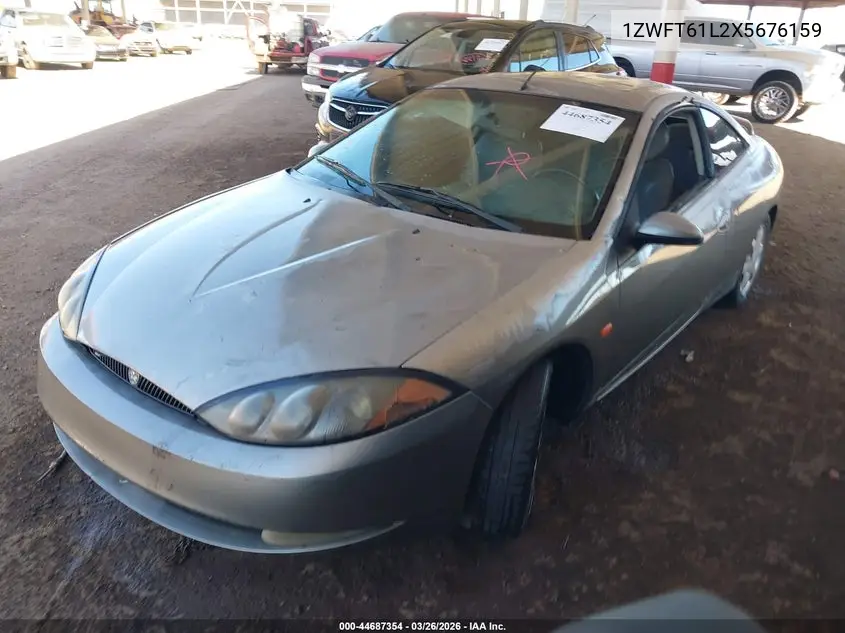 1999 Mercury Cougar V6 VIN: 1ZWFT61L2X5676159 Lot: 44687354