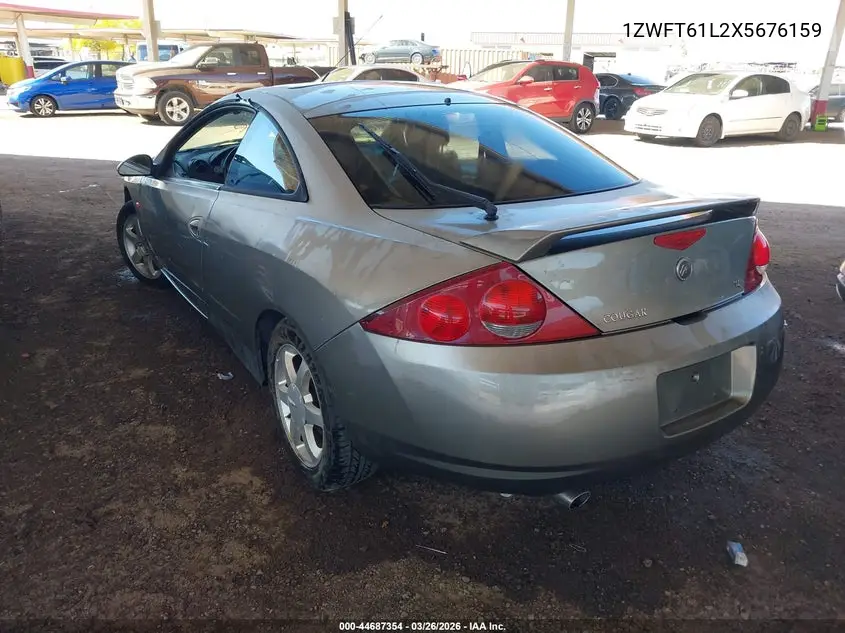 1999 Mercury Cougar V6 VIN: 1ZWFT61L2X5676159 Lot: 44687354