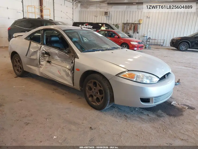 2002 Mercury Cougar V6 VIN: 1ZWFT61L825604889 Lot: 45075428
