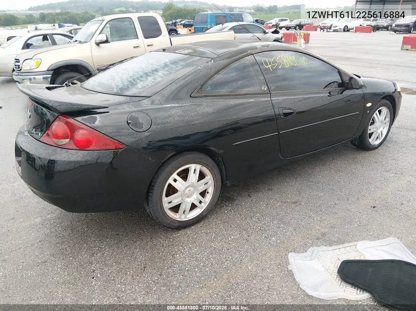 2002 Mercury Cougar V6 VIN: 1ZWHT61L225616884 Lot: 45581800