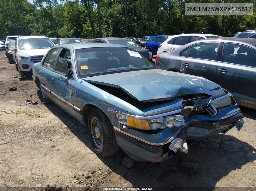 1993 Mercury Grand Marquis Ls VIN: 2MELM75WXPX675517 Lot: 45599074
